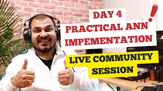 Day 4Practical ANN Impementation| Live Deep Learning Community Session