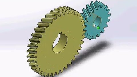 Solidworks helical gear motion study animation