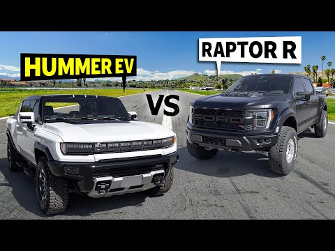 Hummer EV races 2023 Ford Raptor R // THIS vs THAT