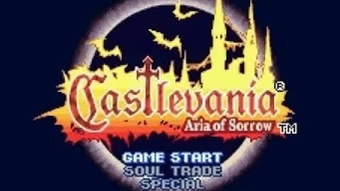Castlevania Aria of Sorrow GBA emulator on LG Android opening scenes