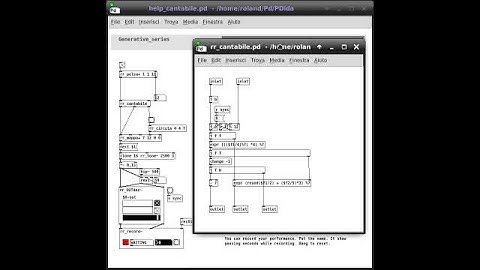 PDida (Pure Data) help patch: Melody Generation/Harmony Construction - cantabile