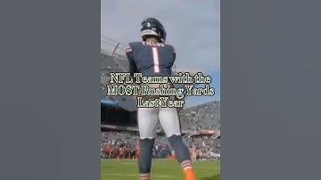 NFL Teams with the Most Rushing Yards Last Year