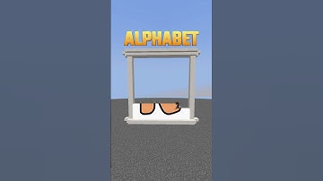 I build Alphabet Lore in Minecraft #minecraft #alphabet  #building #minecraftshorts