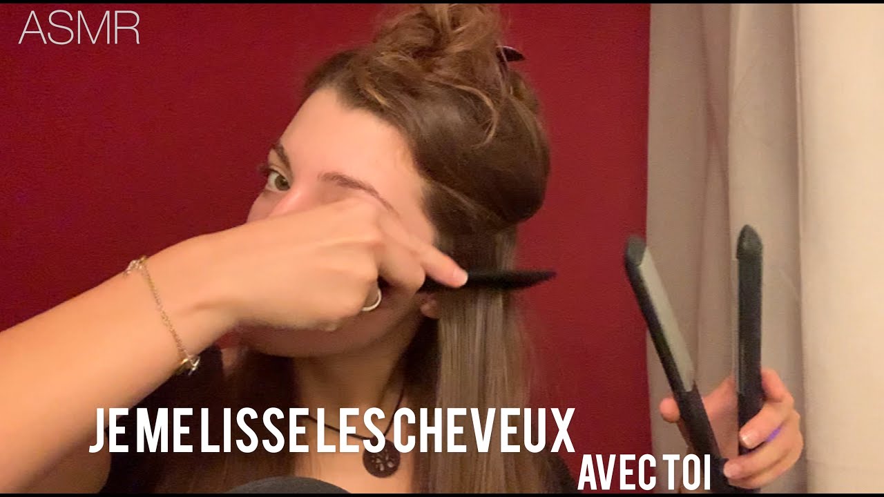 ASMR | Je me lisse les cheveux avec toi !😴 (Brossage, soin, lissage, tapping, bla-bla)
