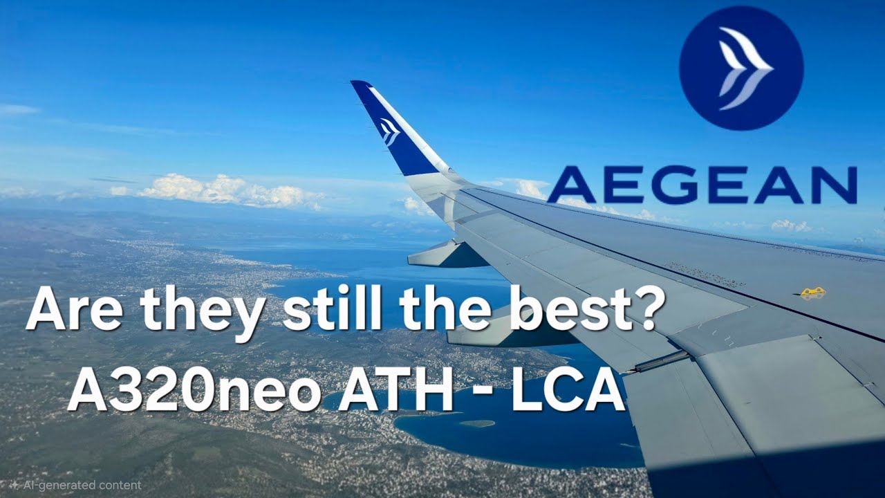 Отчет о полете на самолете Airbus A320neo авиакомпании Aegean Airlines по маршруту Афины - Ларнак...