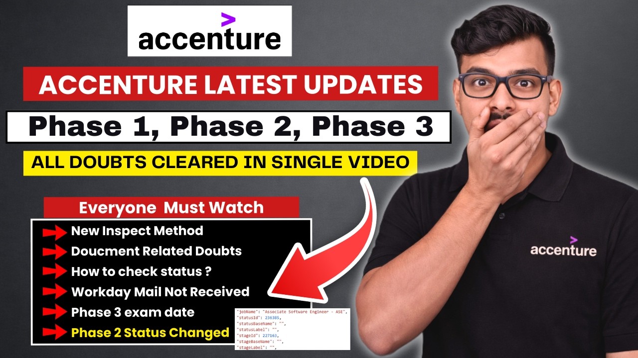 🔴 LIVE | Accenture interview results | accenture update I accenture phase 2 results