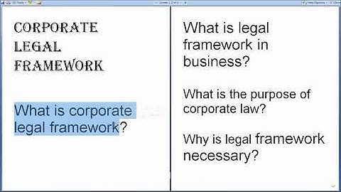 Corporate Legal Framework- Part 1   For    -        M.Com/BBA/ B.COM /MBA/MBF/CA CS CMA- FOUNDATION