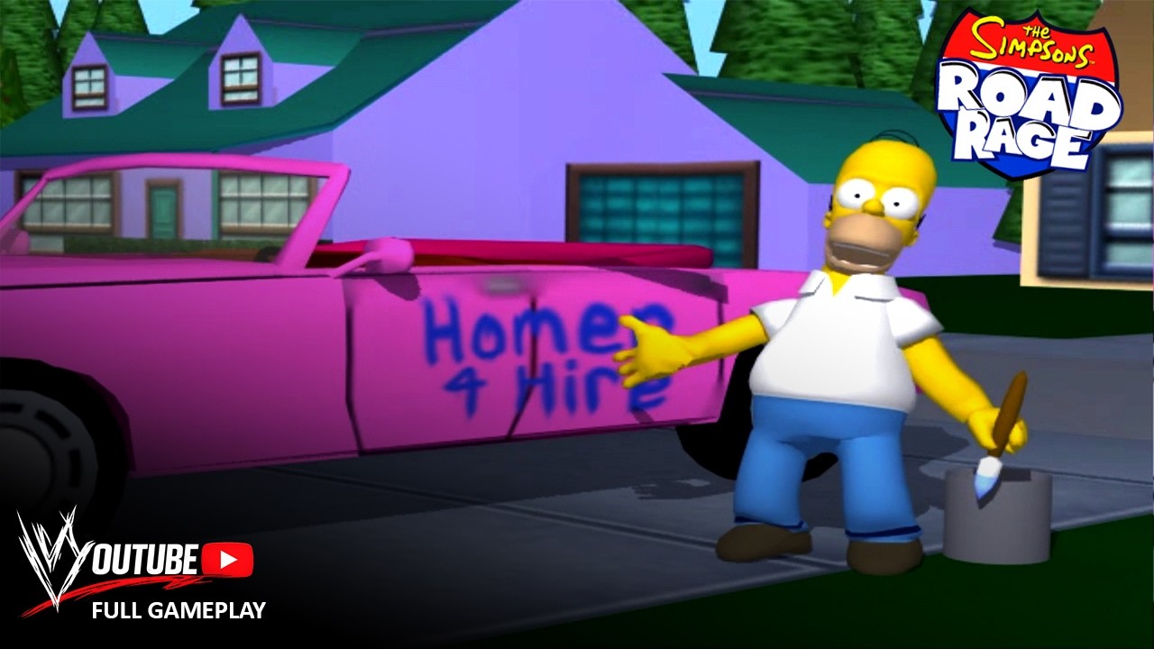 The Simpsons Road Rage Mission Mode Full Gameplay | PCSX2