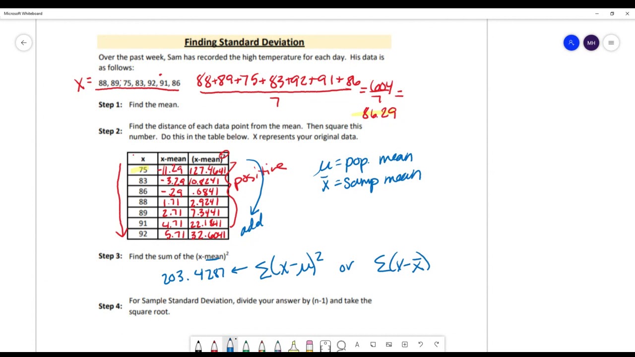 3.2 Standard Deviation, Empirical Rule - YouTube