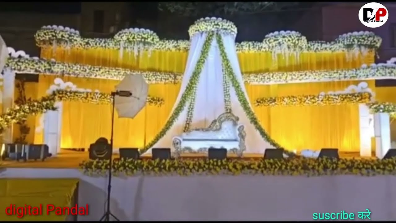 weddings pandal decorations design photos design। चांदनी tent house darbhanga।best scene,light