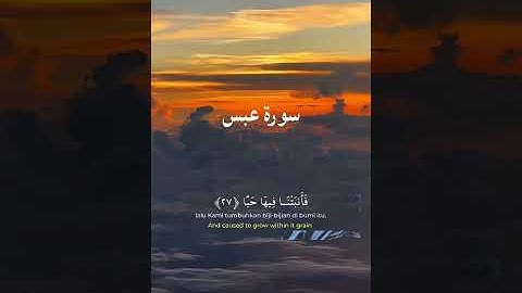 Surah abasa - سورة عبس - #juz30 #surahabasa #سورةعبس