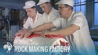 'London Rock' Making Candy Factory (1957) | British Pathé screenshot 5