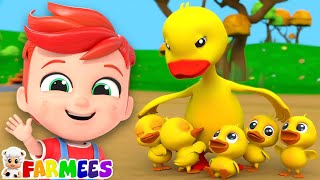 Five Little Ducks Numbers Song and Preschool Rhymes for Babies