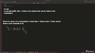 Q2S6: Finding the y-intercept