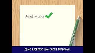Cómo escribir una carta informal