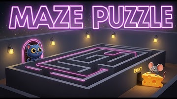 MAZE PUZZLE 🐱🐭 | Cat to Mouse Maze Challenge