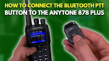 How to connect the Bluetooth PTT button to the AnyTone 878 PLUS