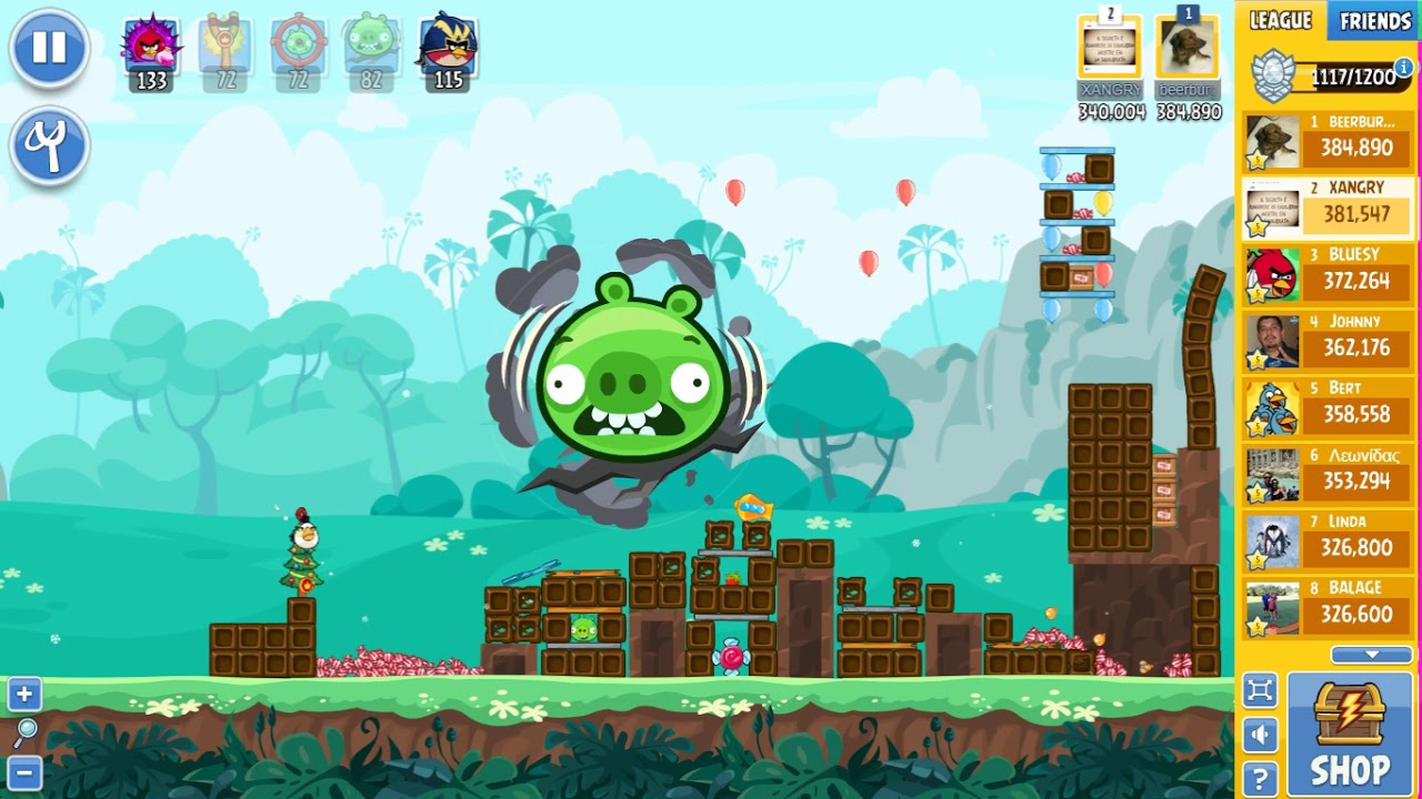 Angry Birds Friends Tournament 311-A Level 5 POWER UP Walkthrough