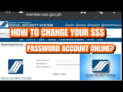 How to change password SSS account online?