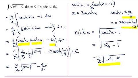 MEI Core Pure: Hyperbolic functions 2-4