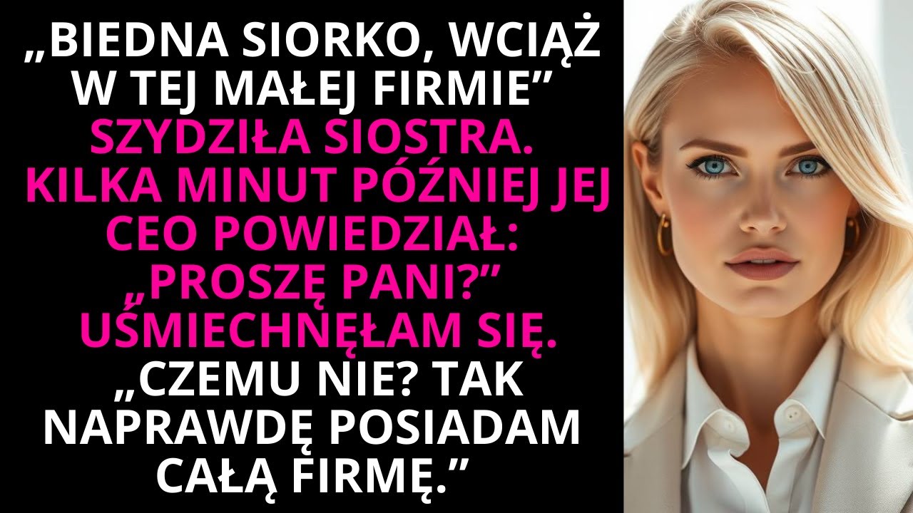 Siostra wyśmiała moją „porażkę” na weselu—wtedy jej szef zadzwonił do mnie: „PANI”