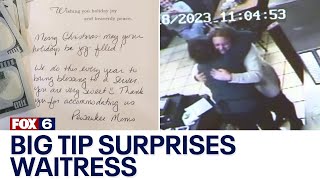 Wisconsin waitress receives surprise tip before Christmas | FOX6 News Milwaukee