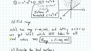 14.1 Multivariable Functions--Level Surfaces (Video 5)