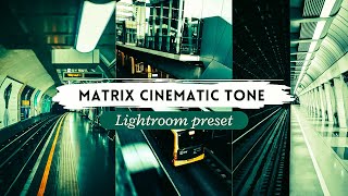 MATRIX CINEMATIC TONE | Free Preset | Lightroom Mobile Free Dng. screenshot 2