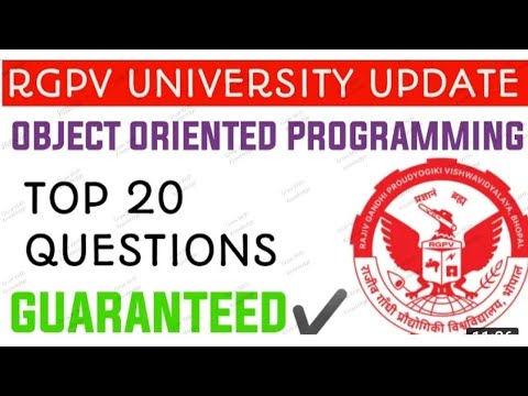 Object Oriented Programming Important Question Engineering Exam RGPV Questions Grow With Knowledge 🧠