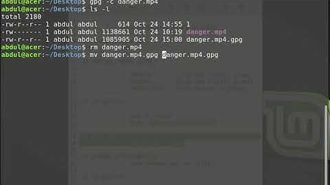 How to encrypt file or directory on Linux