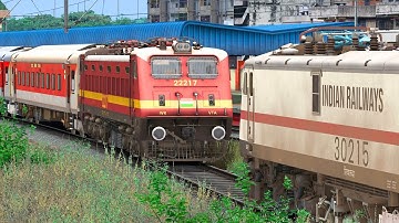 WAP4 to WAP7 LOCOMOTIVE CHANGE | BUMPY RAILROAD | Train Simulator | Railworks 3 | NTG GAMING