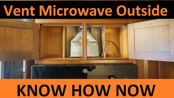 Over Range Microwave Vent to Outside DIY How to Install over stove microwave  DIY Home Improvement 