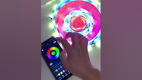 BLE(App)+IR remote control dream color music sync strip lights--APP control function demo