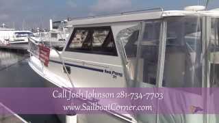 SOLD!!! Sea Pony 31 Classic Fisherman "Rowdy Too" for sale at Little Yacht Sales, Kemah Texas