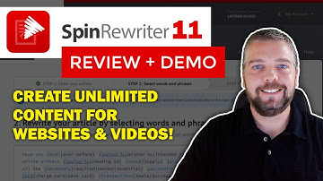 Spin Rewriter 11 Review & Demo: Spin Rewriter Article Spinner Tutorial [2020]