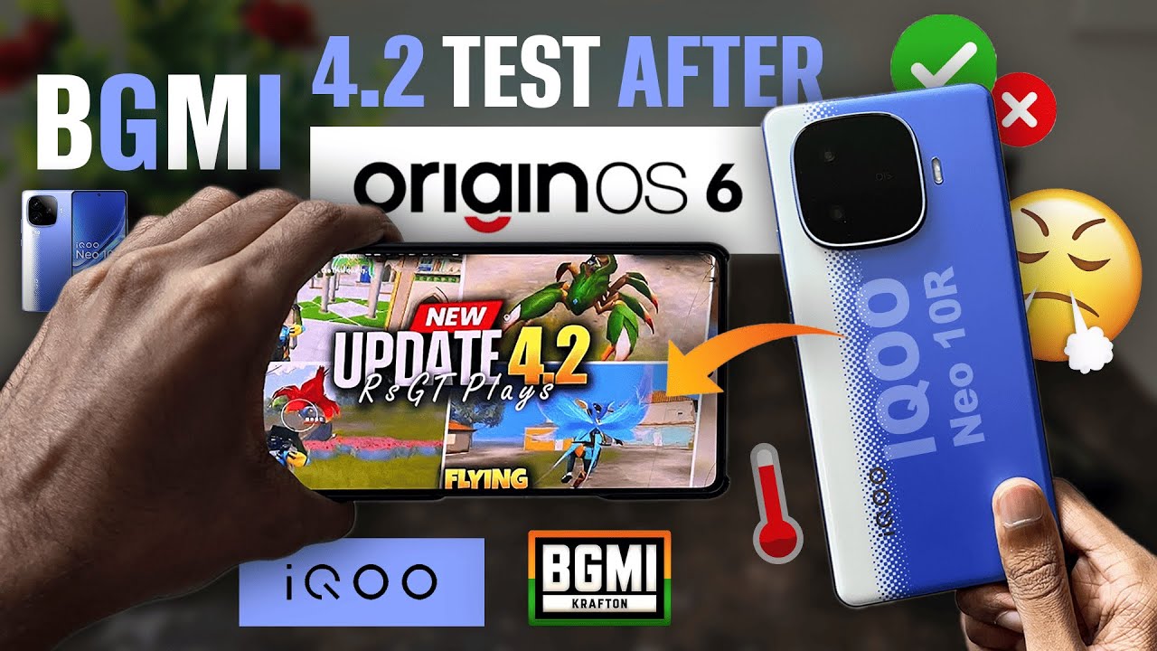 Origin OS Is Here💀 BGMI 4.2 Test Super Smooth + 120 FPS With FPS Meter | Iqoo Neo 10r Is Dead?🤔