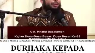 bakti anak laki-laki kepada orangtua walau sudah menikah - ustad khalid basalamah