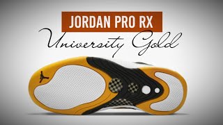 Jordan Pro Rx BLACK UNIVERSITY GOLD 2020 DETAILED LOOK