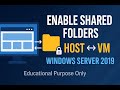 Enable Shared Folders Between Host and Virtual Machine | Windows Server 2019 | VMware Workstation...