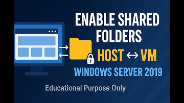 Enable Shared Folders Between Host and Virtual Machine | Windows Server 2019 | VMware Workstation...