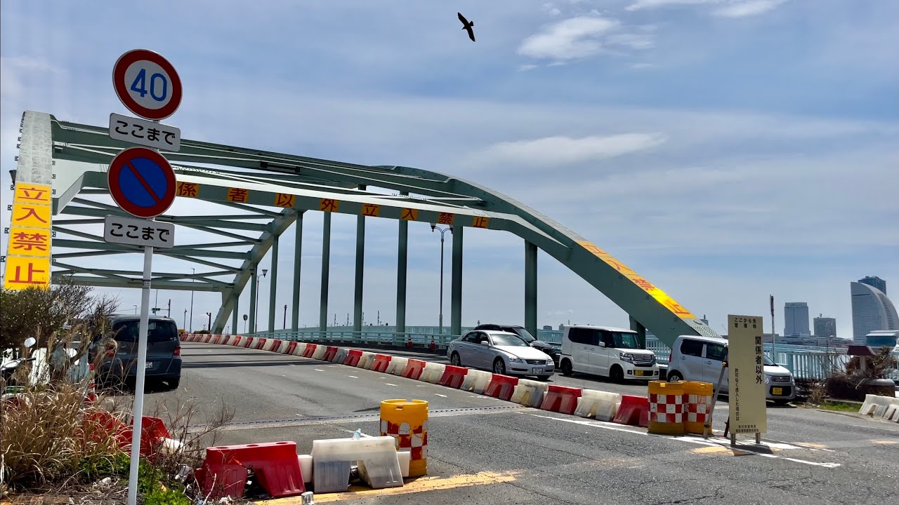 [JAPAN/Yokohama]COTTON HARBOR Yokohama North Dock area walking scenery[Mizuho Wharf]