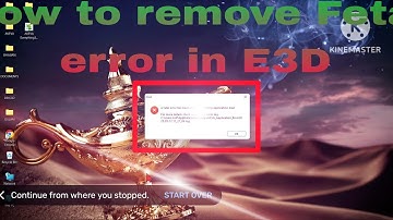How to resolve E3D Fetal Error # zip file link below 👇