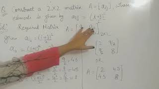 Introduction And Basic Concept Of Matrices And Equality Of Matrix Hindi Cl 12 Cbse Ncert -1