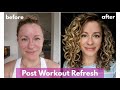 Easy Post WORKOUT REFRESH for curly hair