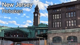 New Jersey  - Walking tour Hoboken on Halloween  4К 60fps
