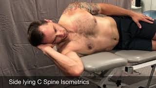 Sidelying C Spine Isometrics