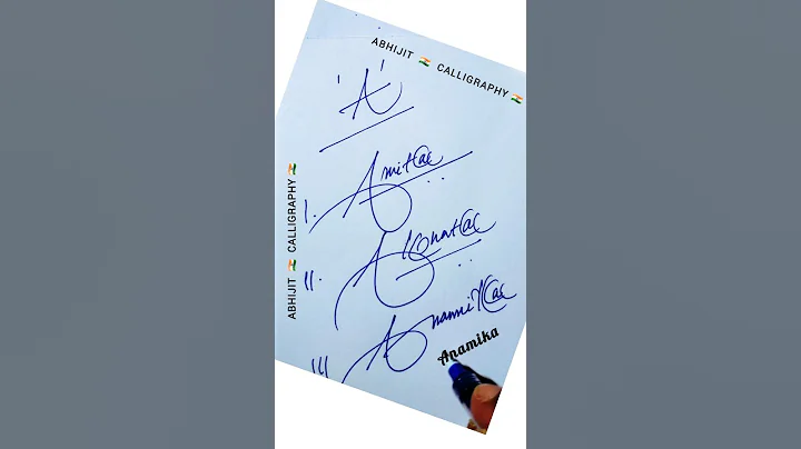 Signature Trick ✍️#foryou #signature #calligraphy #cursive  @Satish.Calligraphy