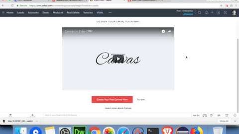 zohocrm canvas field mapping