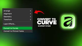 How to Convert Text to Curves in Affinity 3