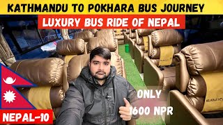 KATHMANDU TO POKHARA LUXURY BUS JOURNEY OF NEPAL 🇳🇵 EP-10 screenshot 2